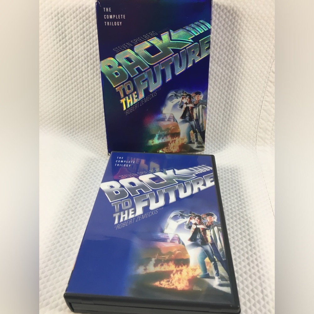 Back to the Future The Complete Trilogy DVD Box Set With Slip Cover Blue Movie